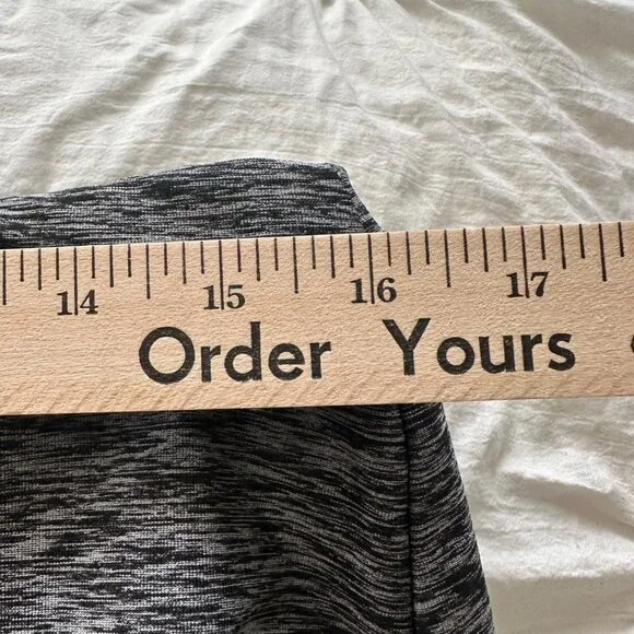 Chicos Zenergy Pants 12-14 Yoga Athletic Casual Pull On Gray Black Heathered - Picture 7 of 11